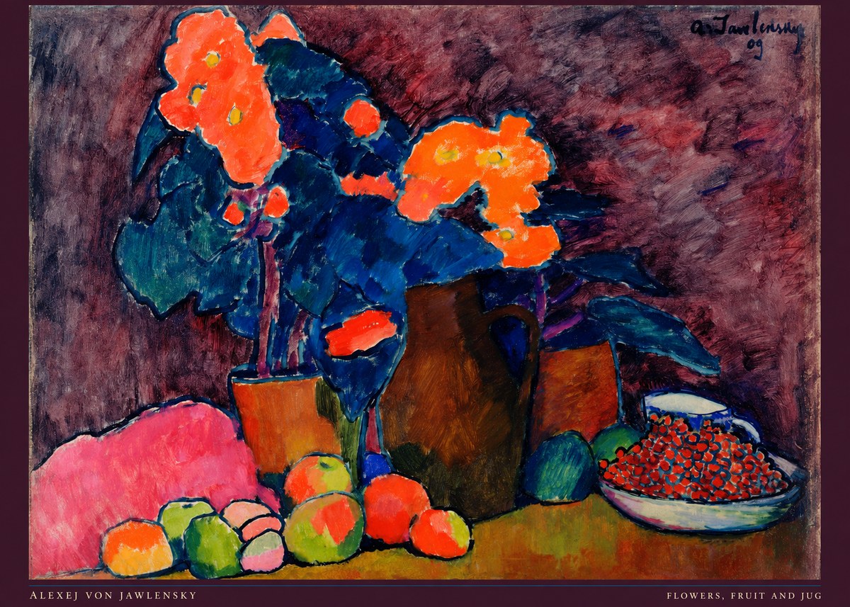 Alexej von Jawlensky Flowers, Fruit and Jug No6 - Plakat