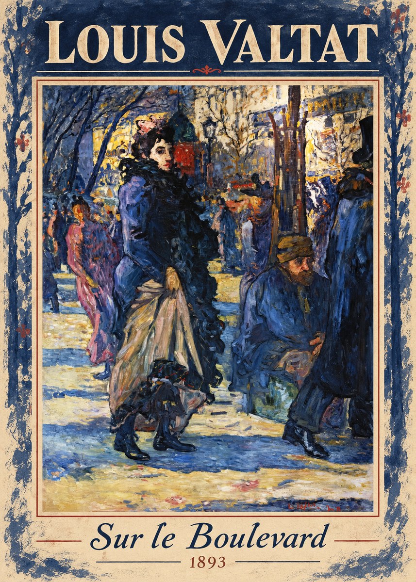 Louis Valtat Sur Le Boulevard No1 - Plakat