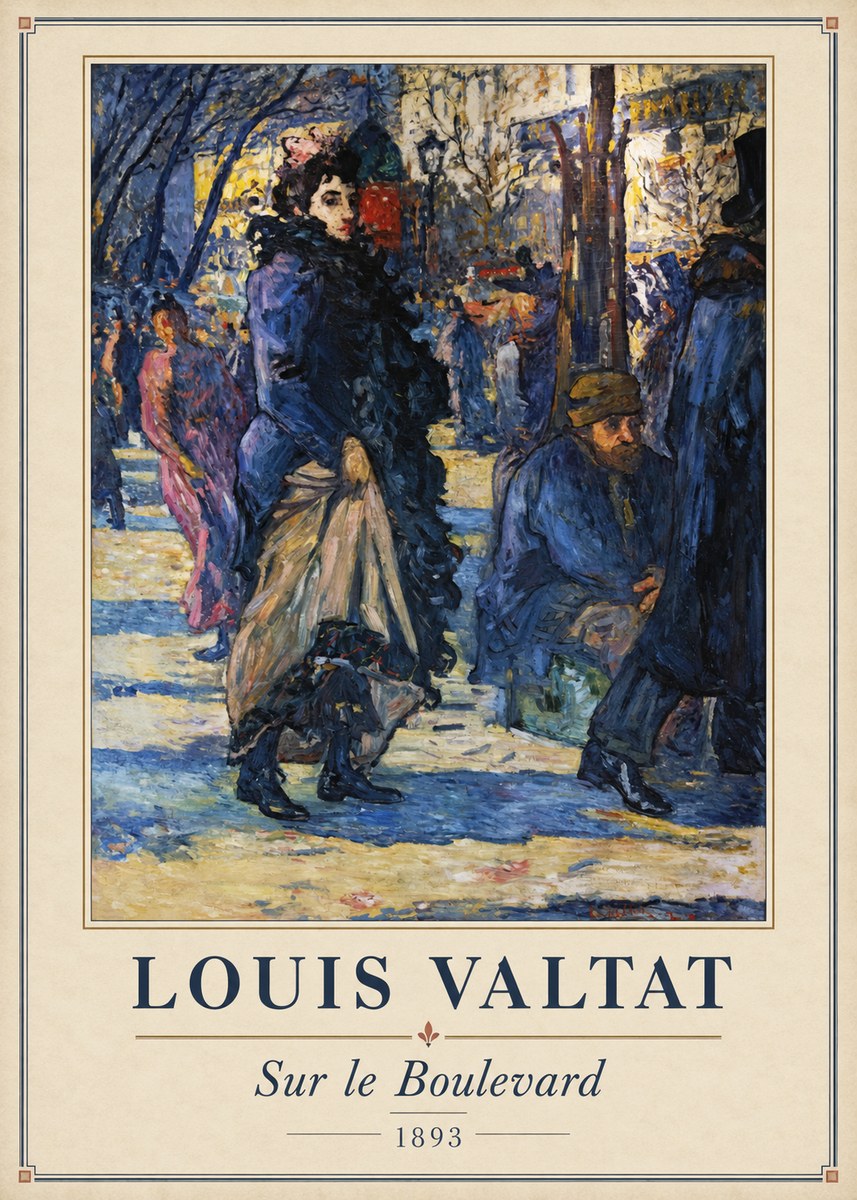 Louis Valtat Sur Le Boulevard No2 - Plakat