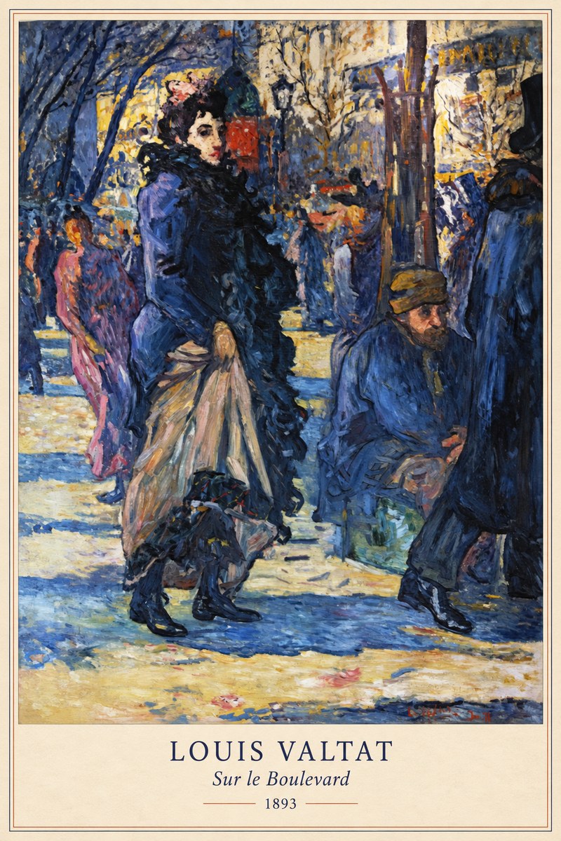 Louis Valtat Sur Le Boulevard No6 - Plakat