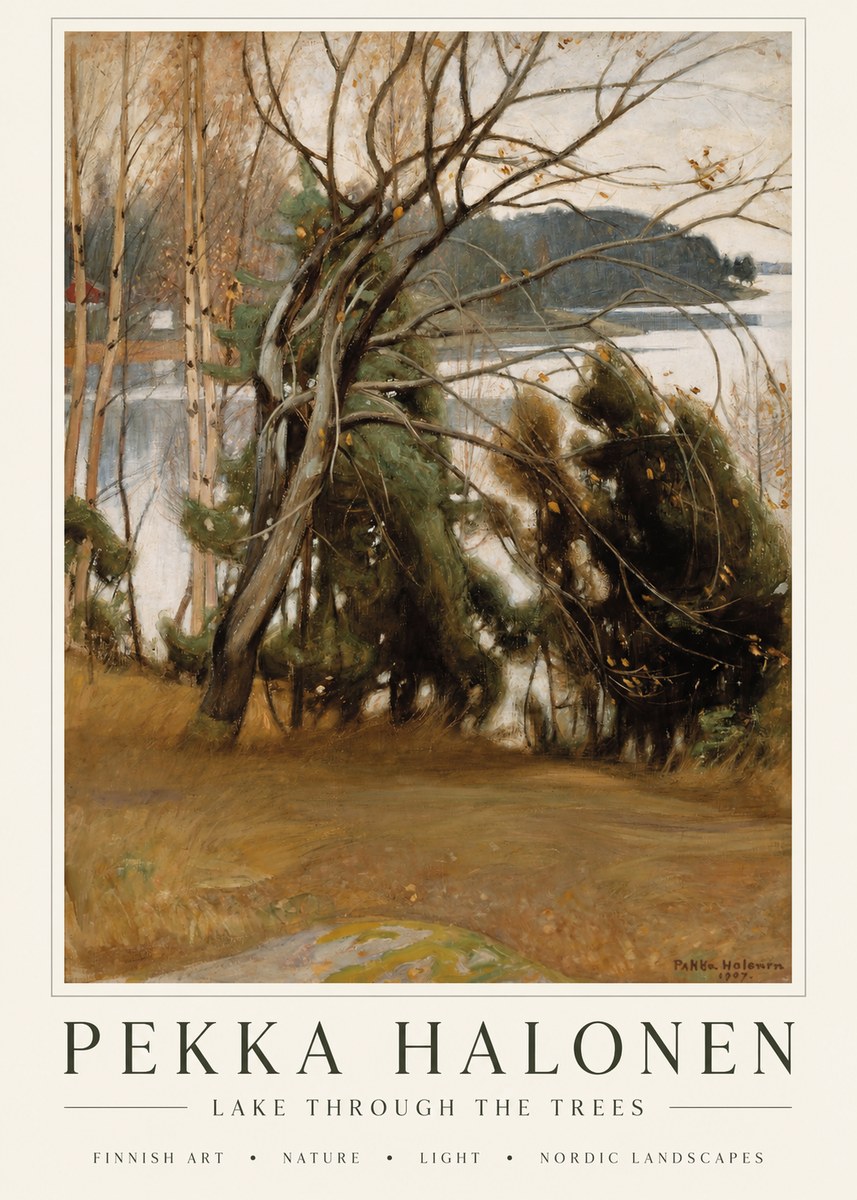 Pekka Halonen Lake Landscape No6 - Plakat