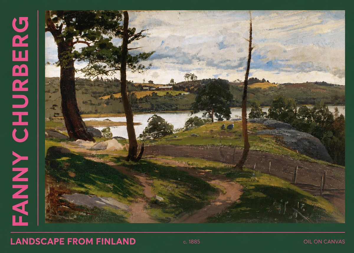 Fanny Churberg Landscape from Finland No2 - Plakat