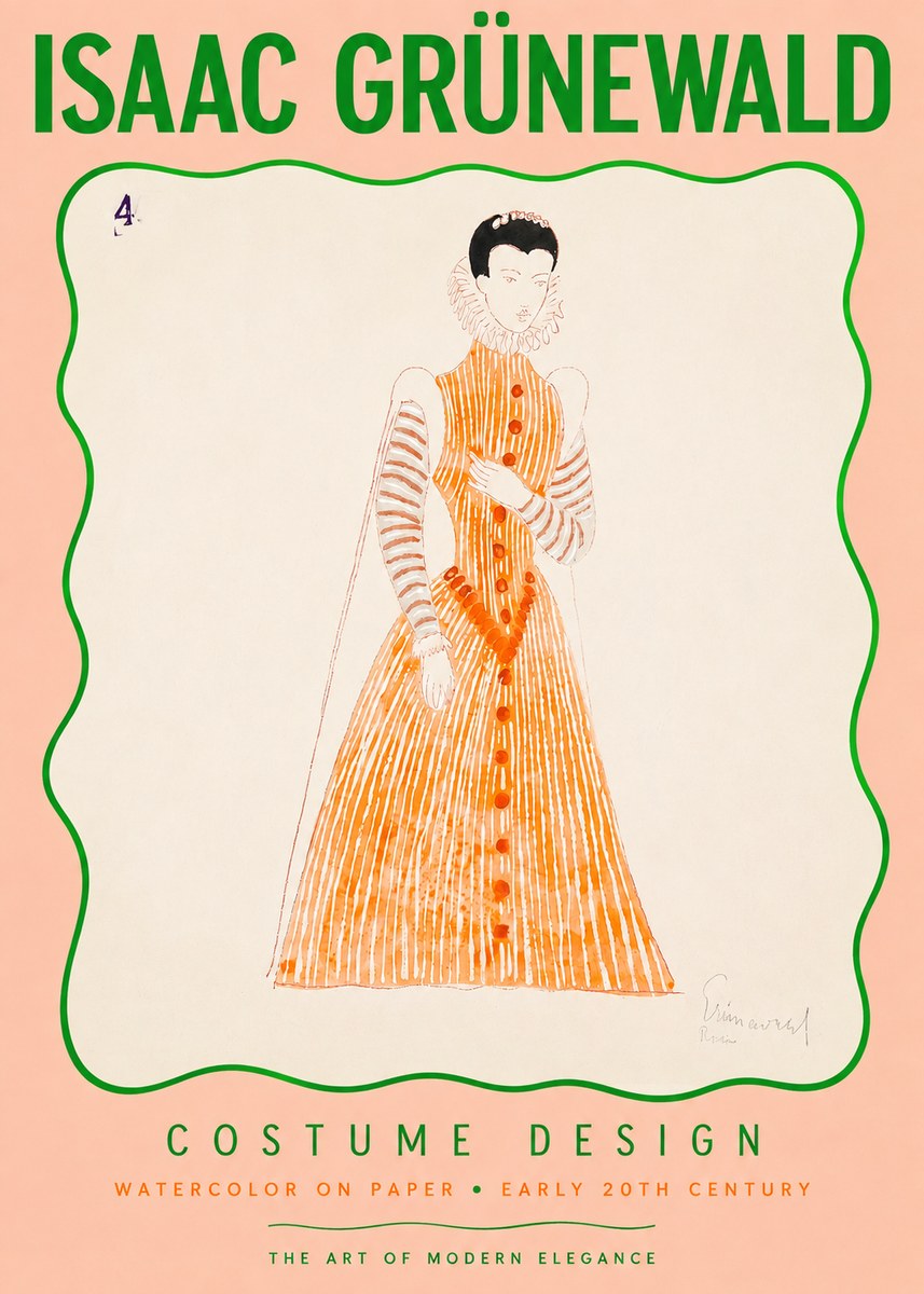 Isaac Grünewald Costume Design VII No3 - Plakat