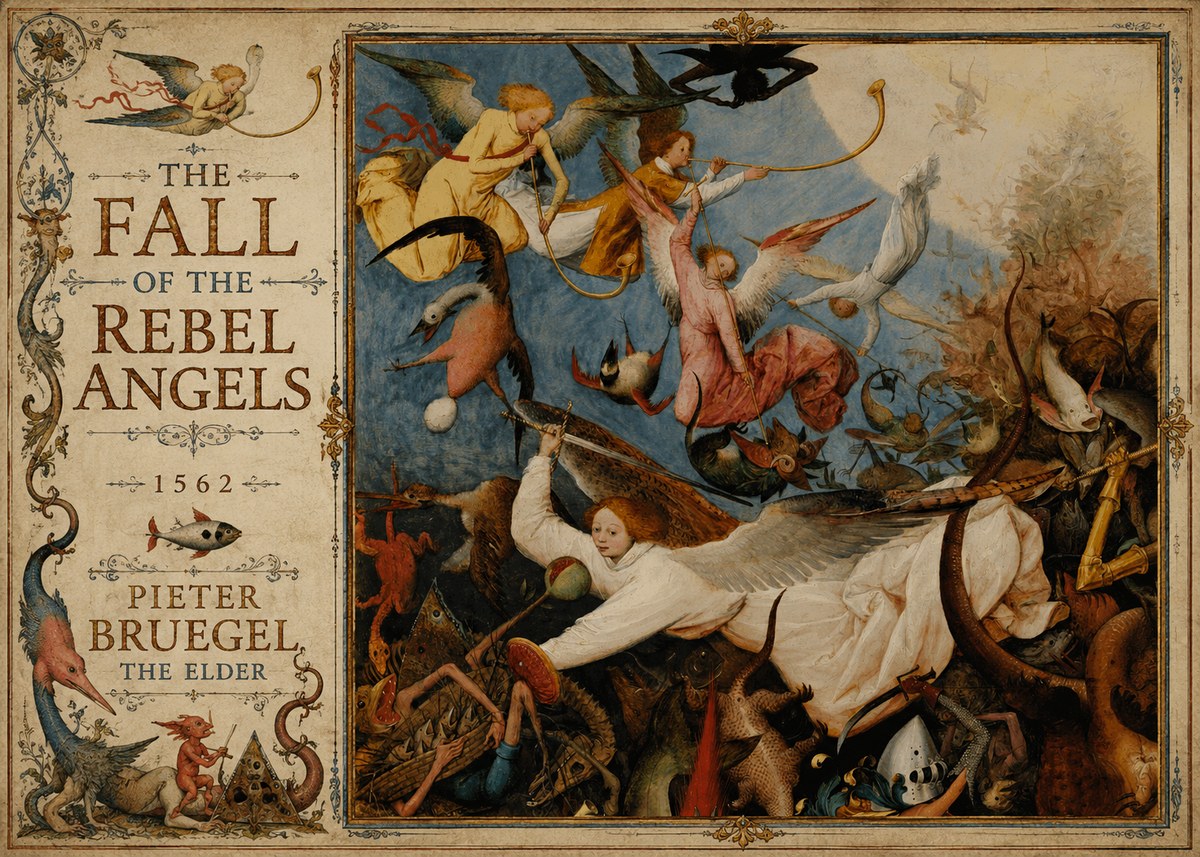 Pieter Bruegel The Fall of the Rebel Angels II No2 - Plakat