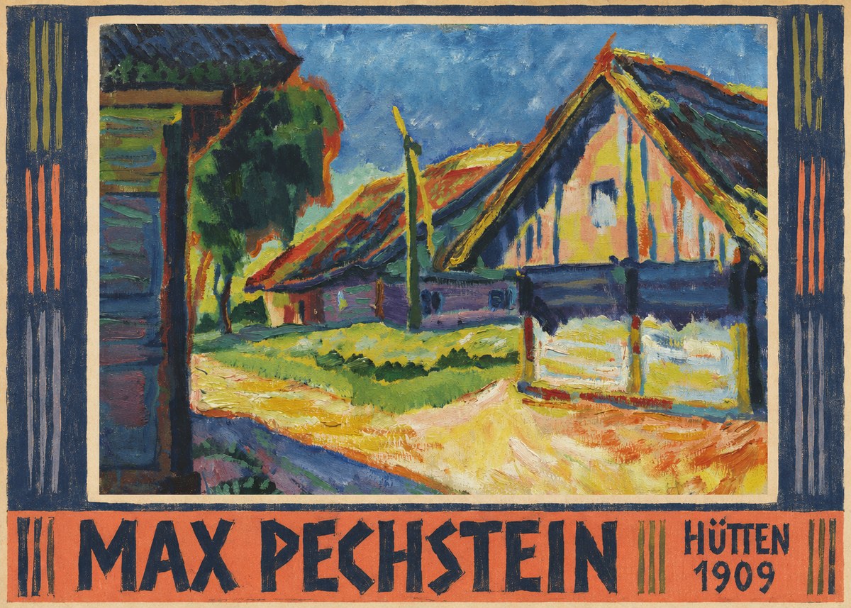 Max Pechstein Hütten 1909 No5 - Plakat