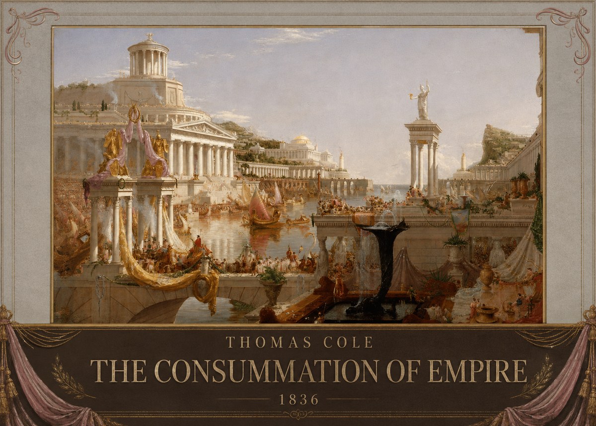 Thomas Cole The Consummation of Empire No6 - Plakat