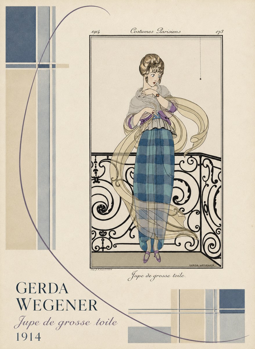 Gerda Wegener Jupe De Grosse Toile No4 - Plakat