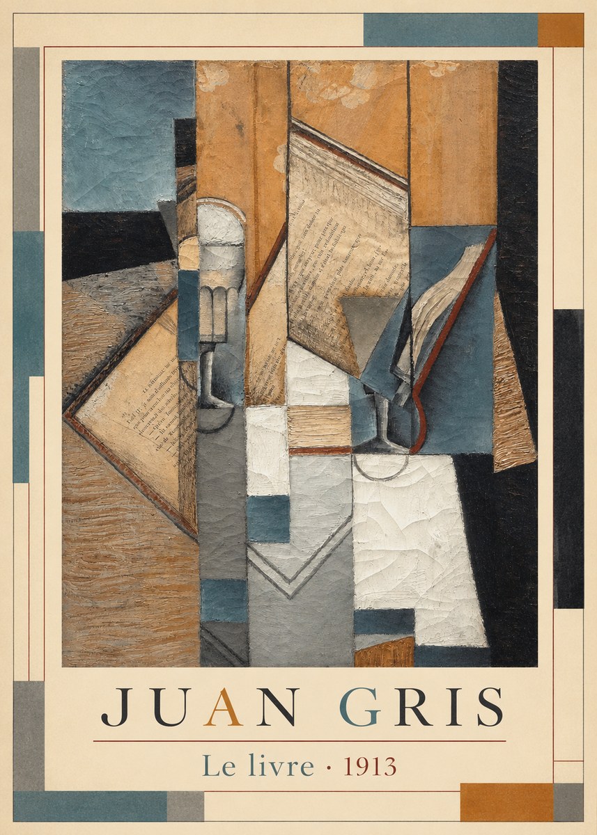 Juan Gris Le Livre No6 - Plakat