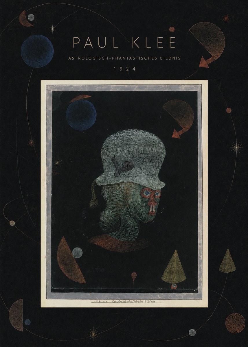 Paul Klee Astrologisch-phantastisches Bildnis No6 - Plakat