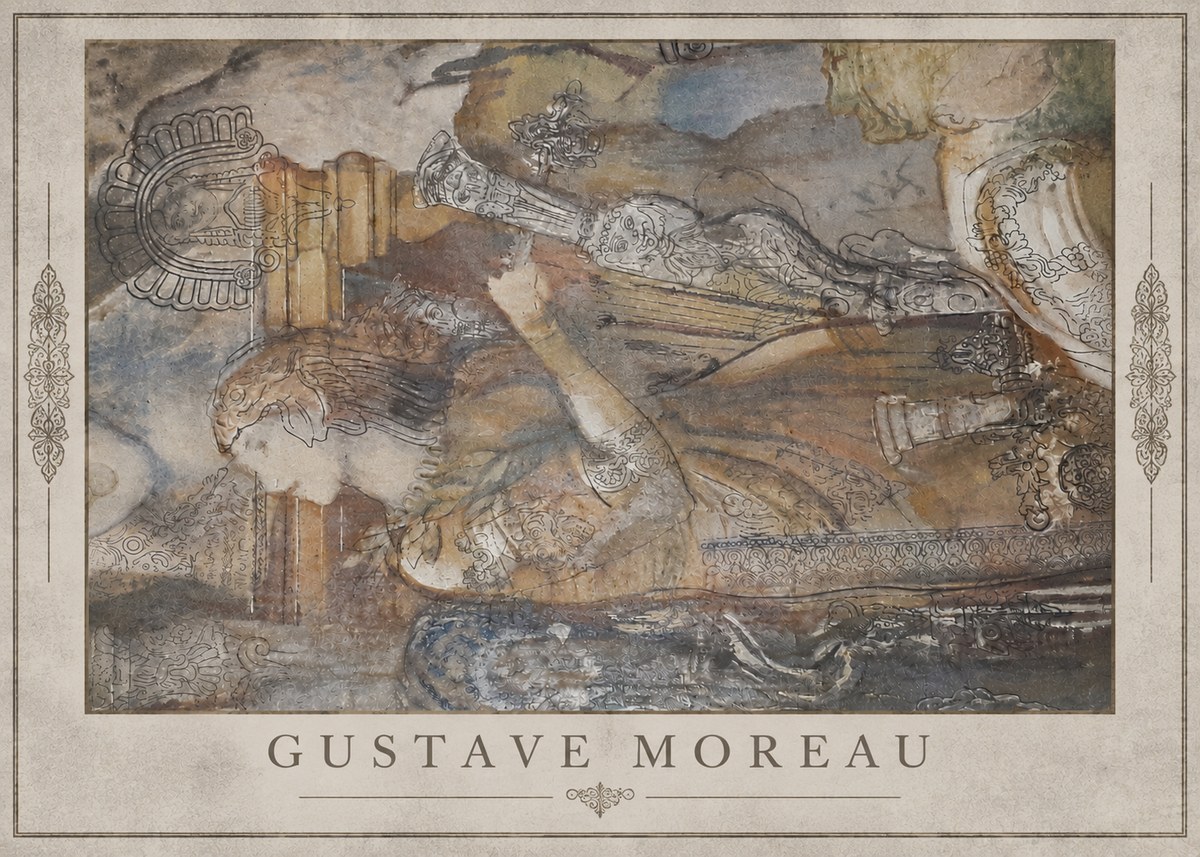 Gustave Moreau Study for the Triumph of Death No3 - Plakat