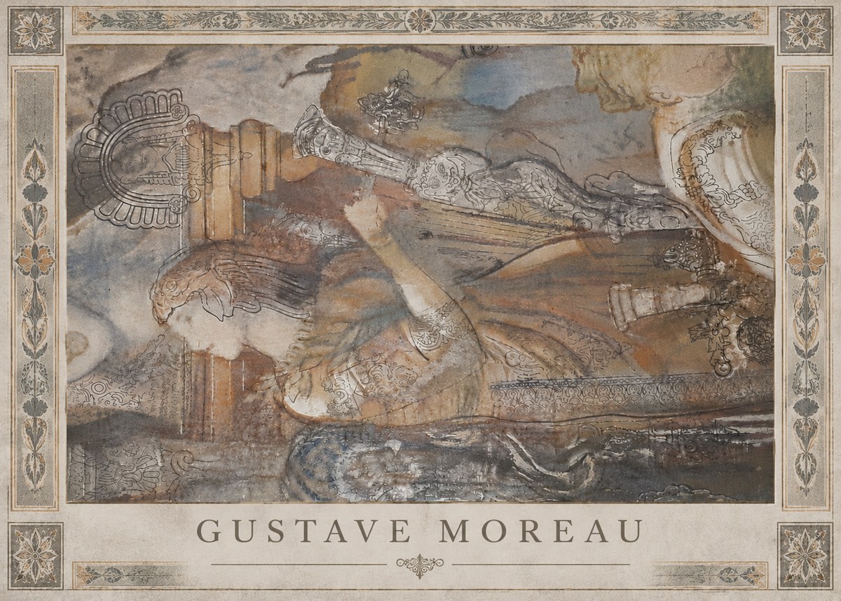 Gustave Moreau Study for the Triumph of Death No6 - Plakat