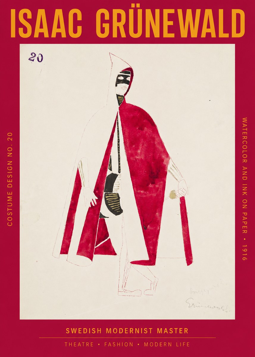 Isaac Grünewald Costume Design No. 20 No2 - Plakat