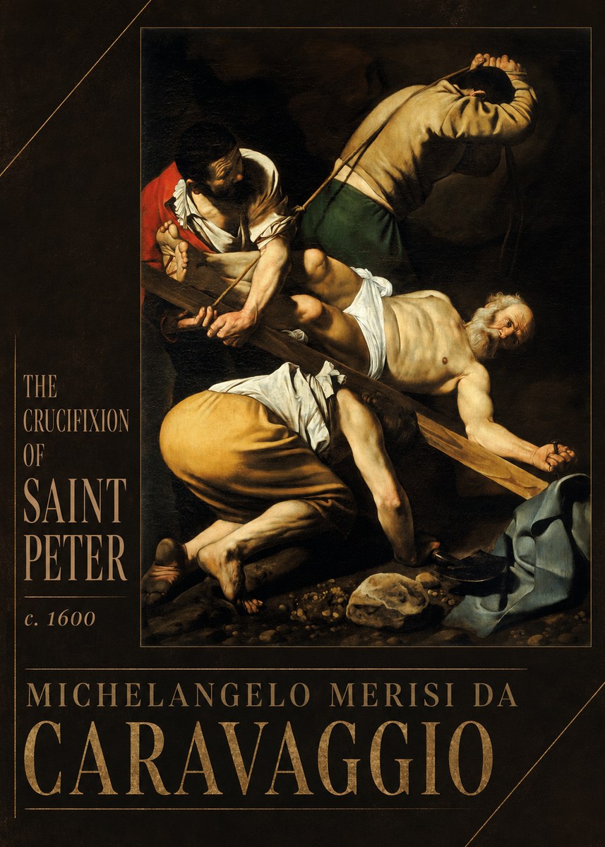 Michelangelo Merisi da Caravaggio The Crucifixion of Saint Peter II No2 - Plakat