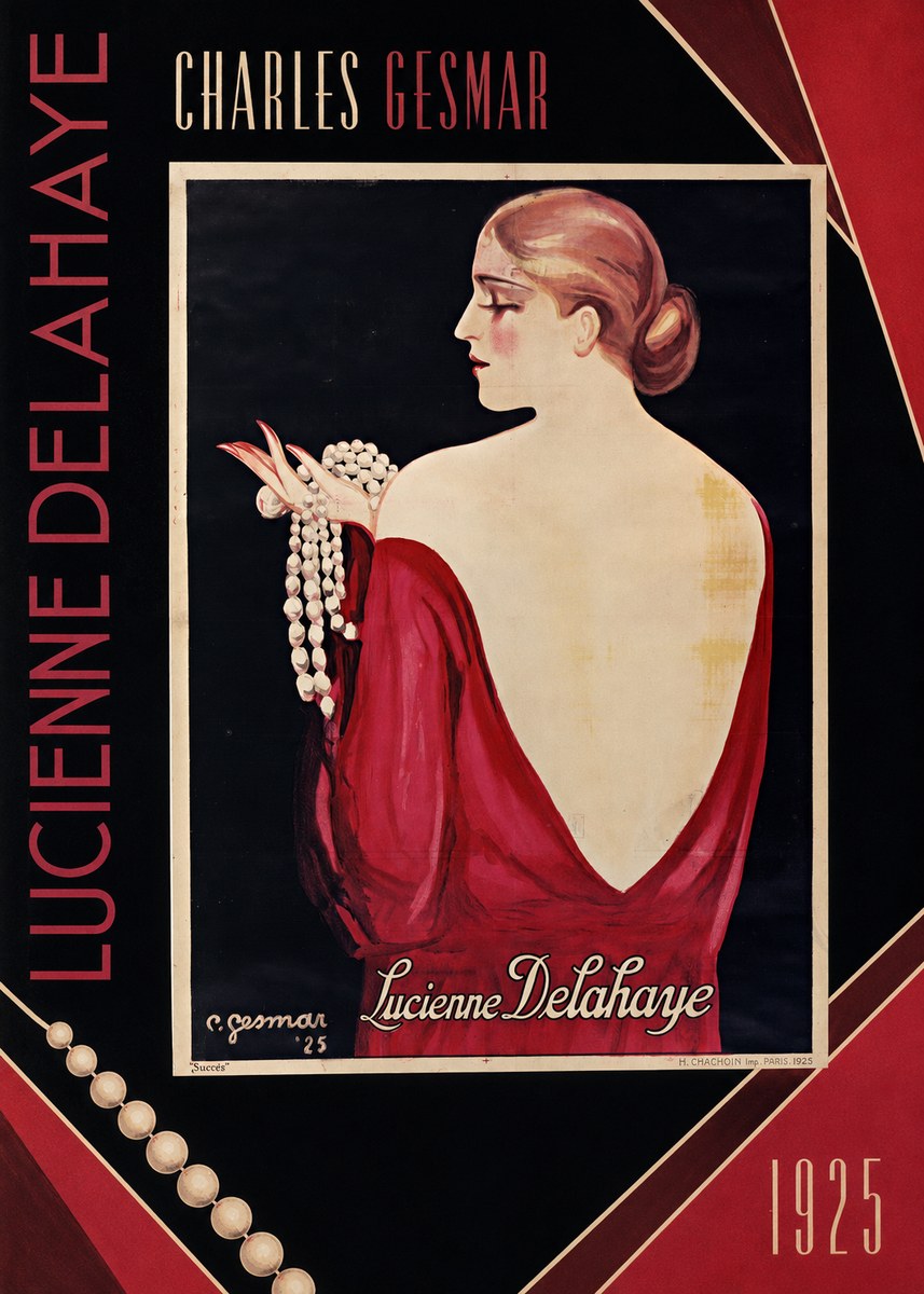 Charles Gesmar Lucienne Delahaye No6 - Plakat