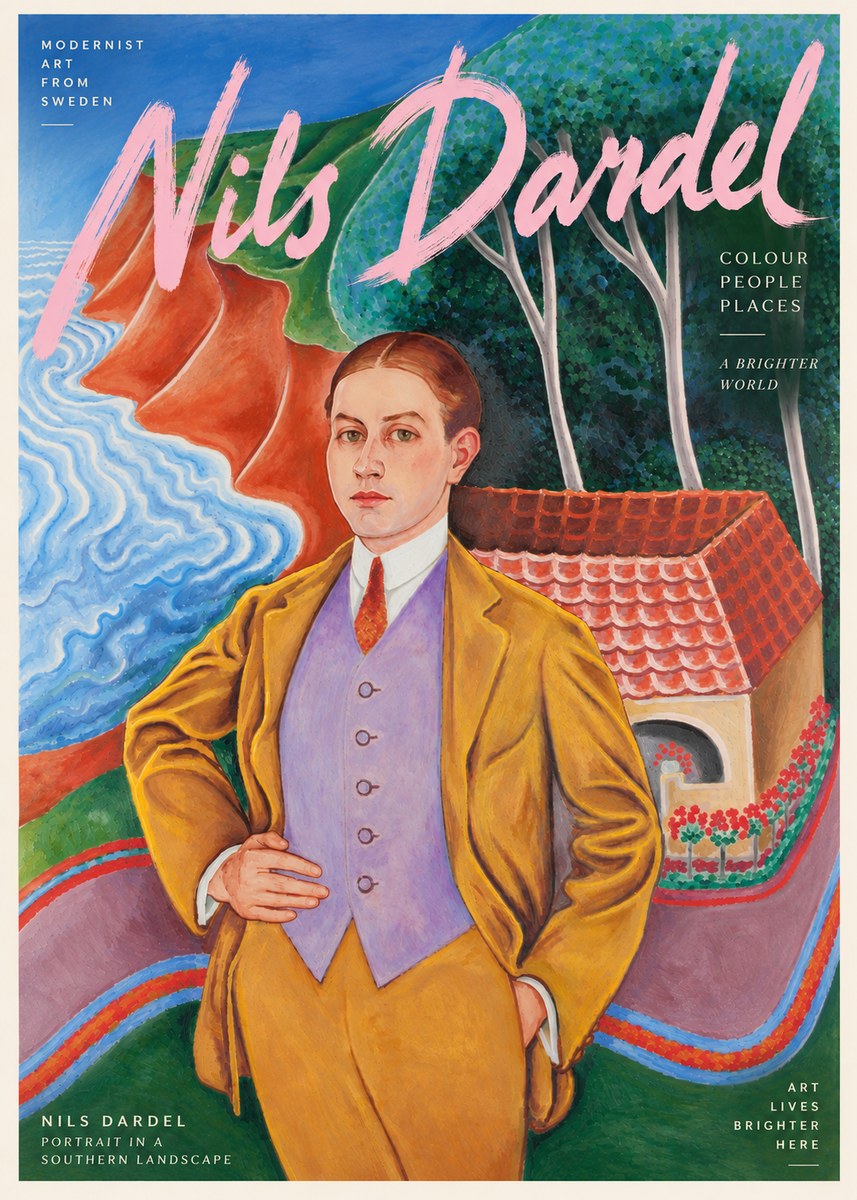 Nils Dardel Portrait in a Southern Landscape No6 - Plakat