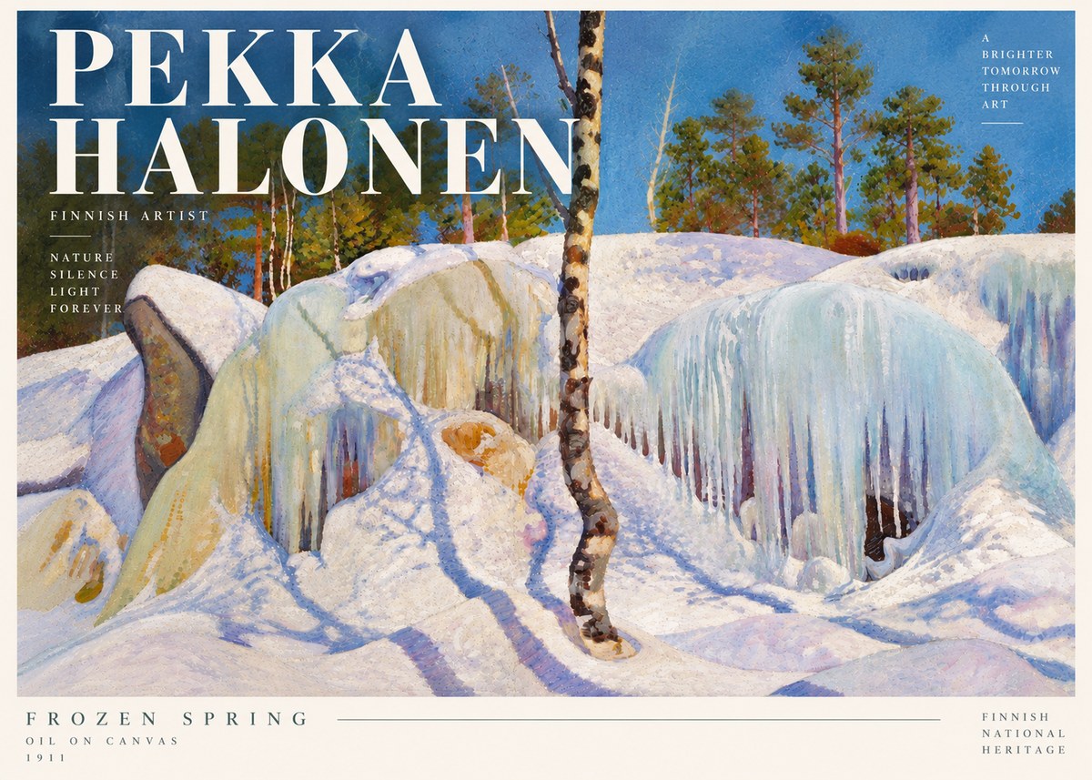 Pekka Halonen Frozen Spring No5 - Plakat