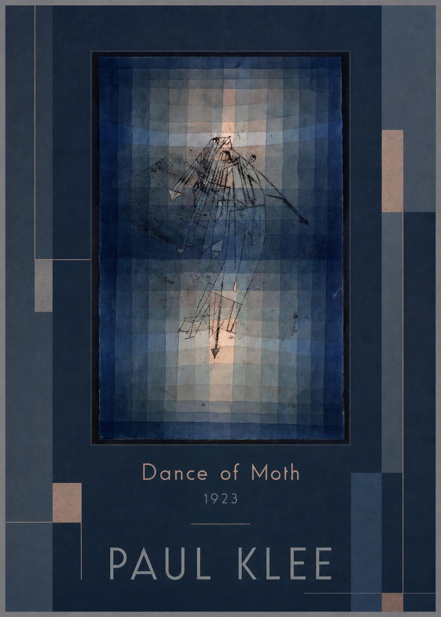Paul Klee Dance of Moth No1 - Plakat