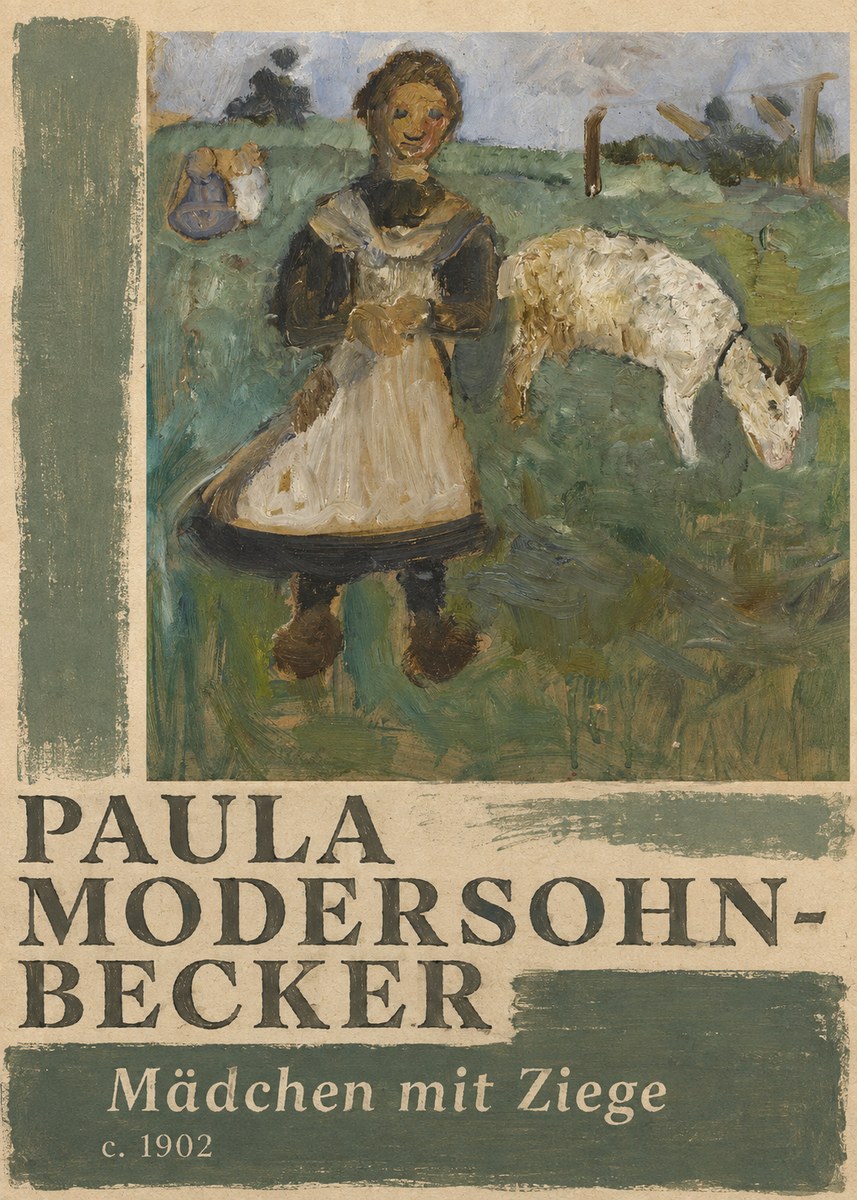Paula Modersohn-Becker Mädchen Mit Ziege No2 - Plakat