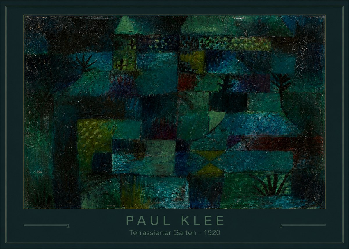 Paul Klee Terrassierter Garten No3 - Plakat