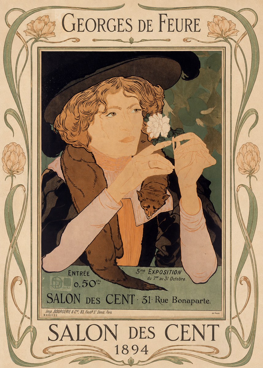 Georges de Feure Salon Des Cent - 1894 No1 - Plakat