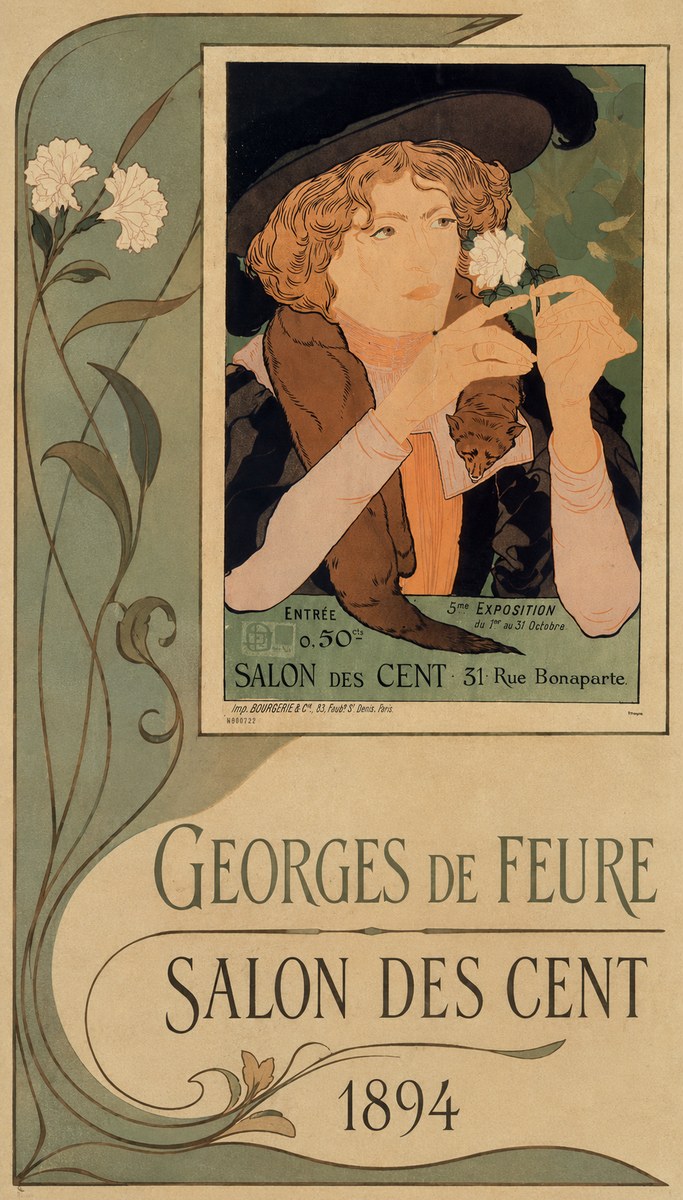 Georges de Feure Salon Des Cent - 1894 No2 - Plakat