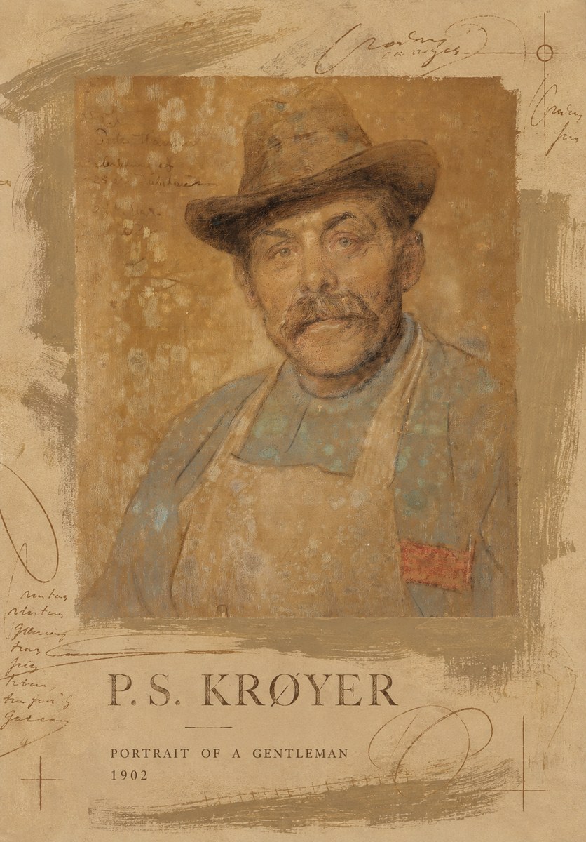 P.S. Krøyer Portrait of a Gentleman No5 - Plakat
