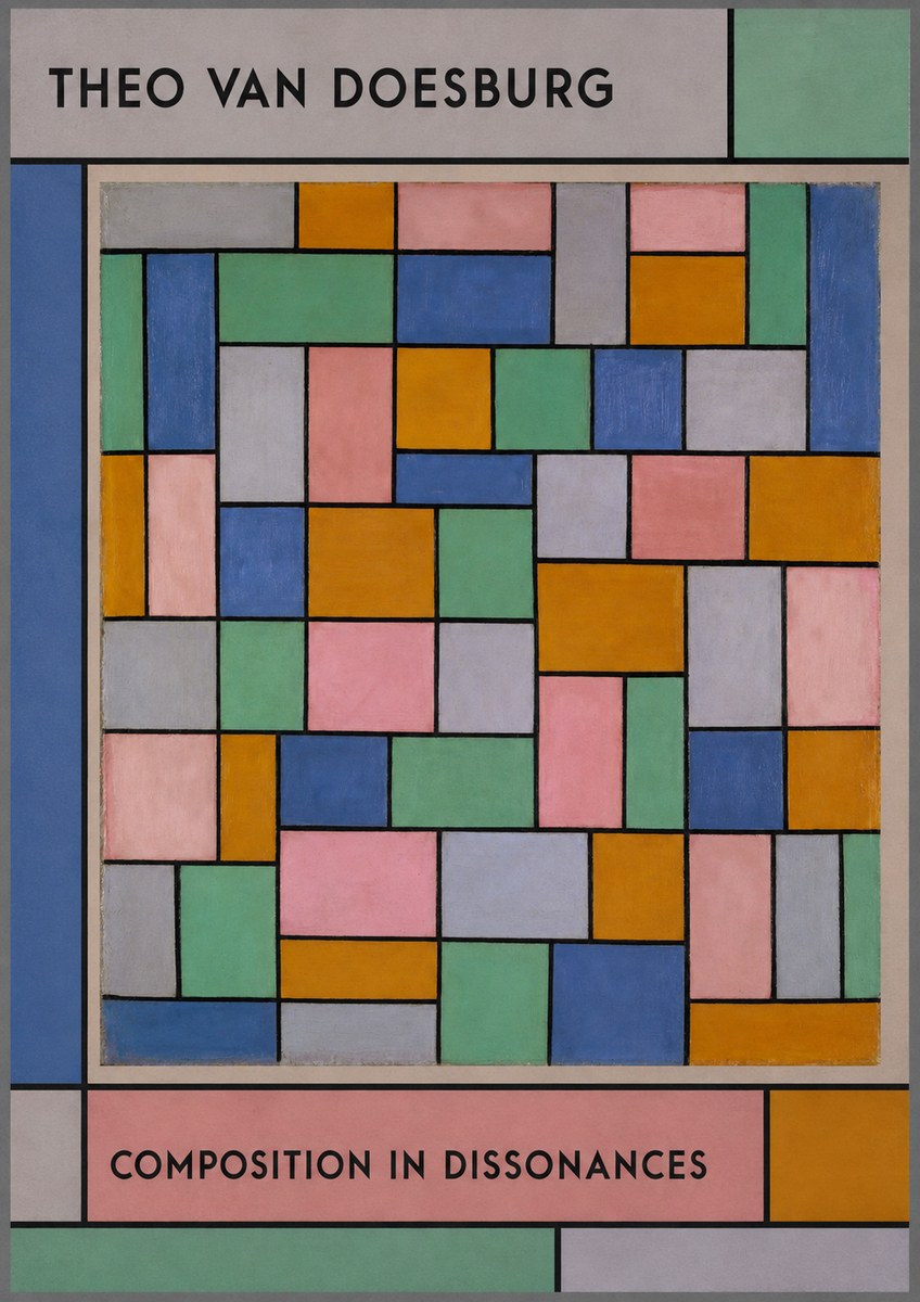 Theo van Doesburg Composition in Dissonances No1 - Plakat