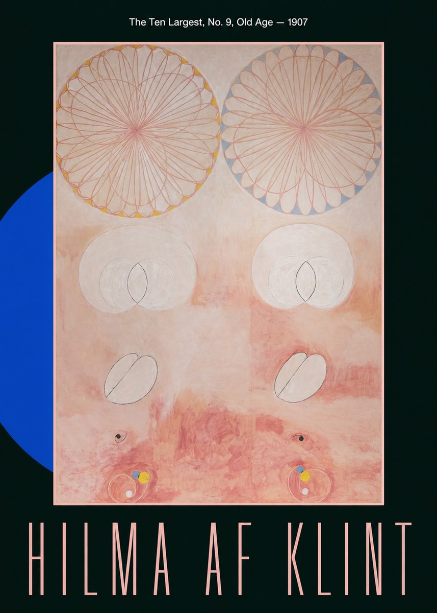 Hilma af Klint The Ten Largest, No. 9, Old Age – 1907 No6 - Plakat
