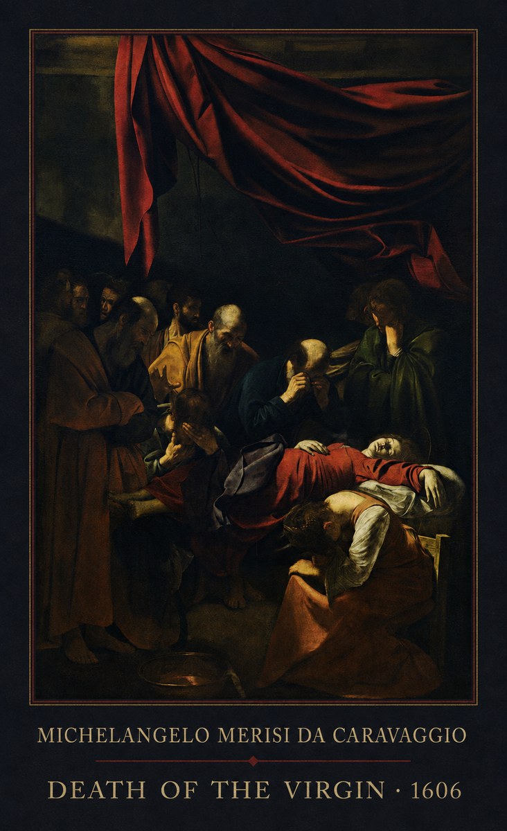 Michelangelo Merisi da Caravaggio Death of the Virgin No1 - Plakat