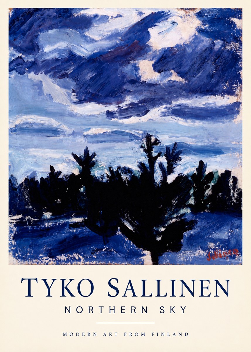 Tyko Sallinen Northern Sky No1 - Plakat