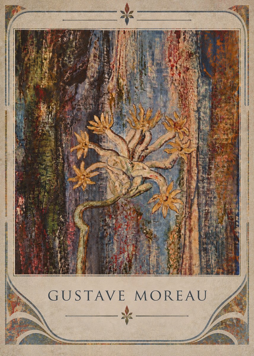 Gustave Moreau Fleur Mystérieuse No5 - Plakat