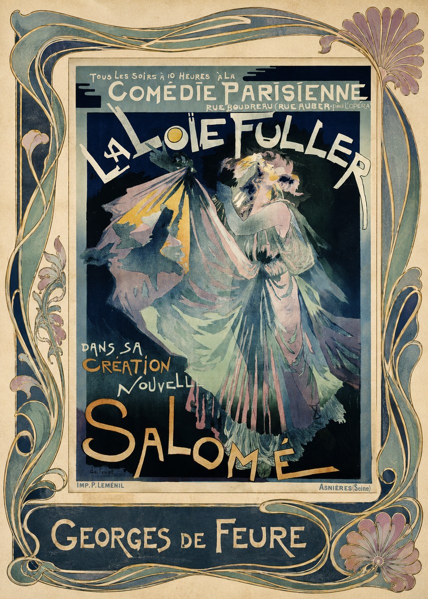 Georges de Feure La Loïe Fuller - Salomé I No1 - Plakat