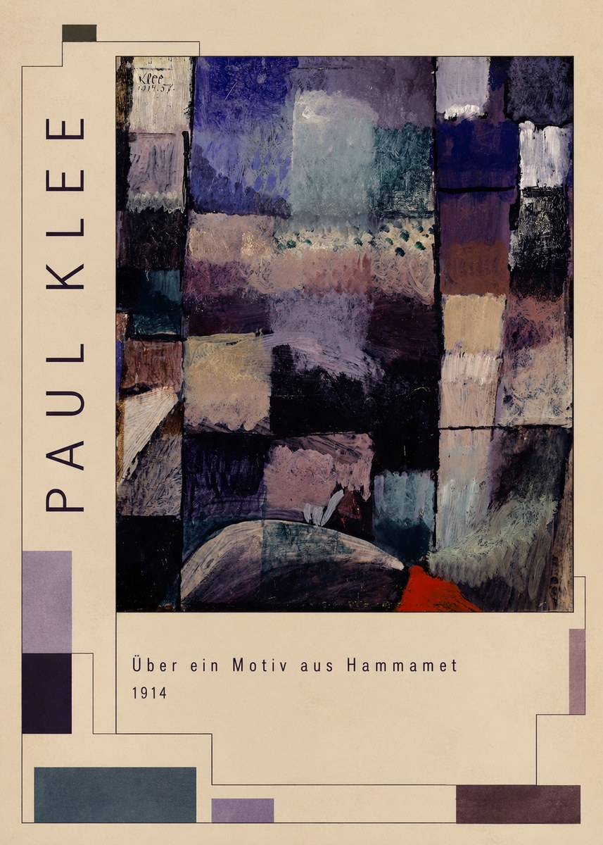 Paul Klee Über Ein Motiv Aus Hammamet No2 - Plakat