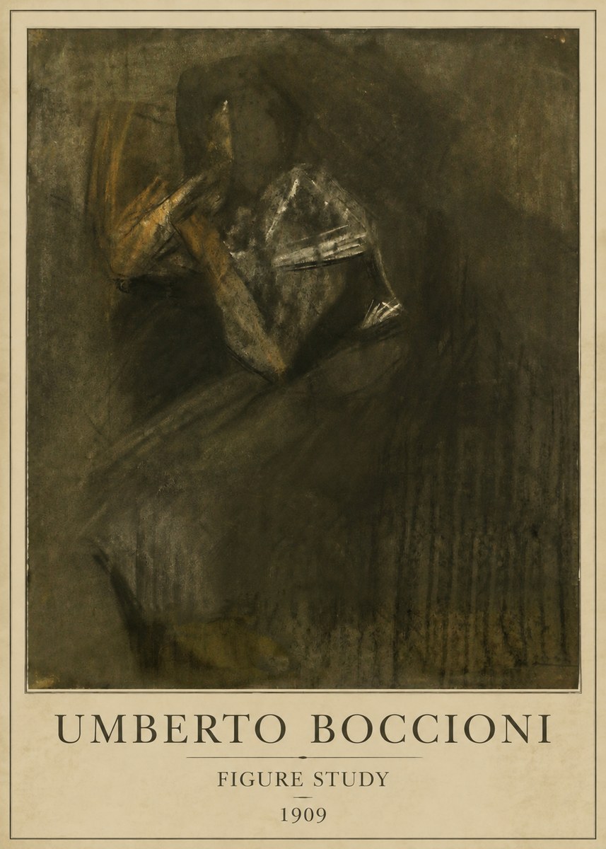 Umberto Boccioni Figure Study I No1 - Plakat