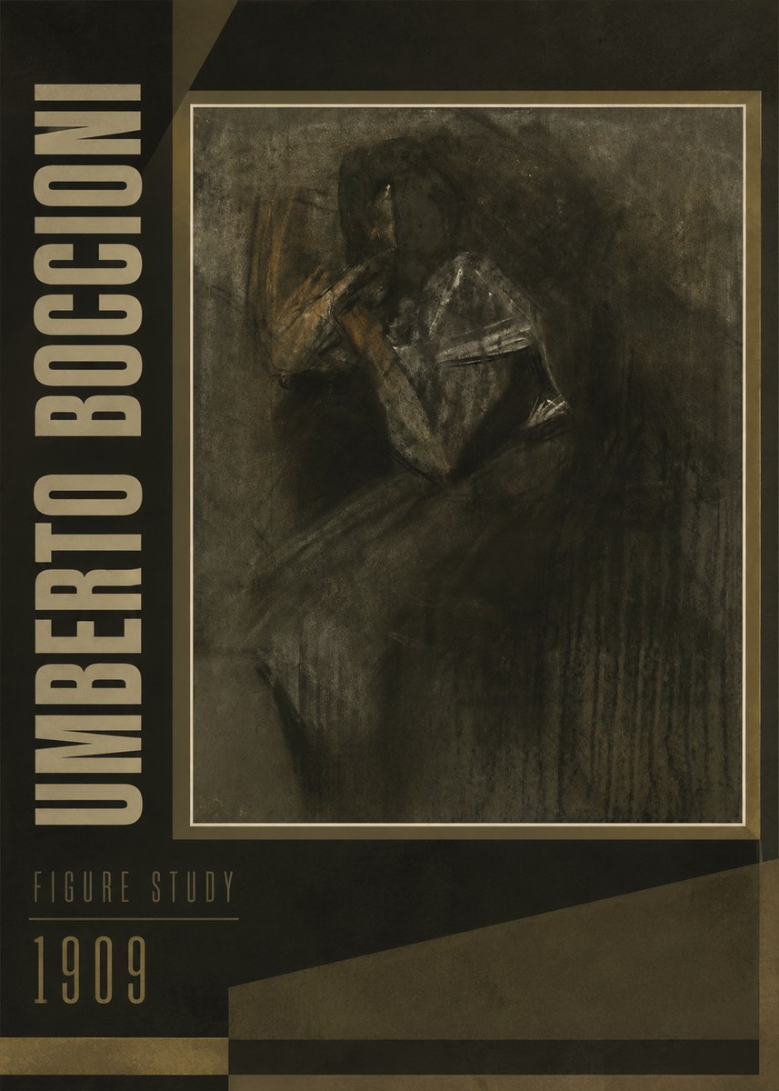 Umberto Boccioni Figure Study I No4 - Plakat