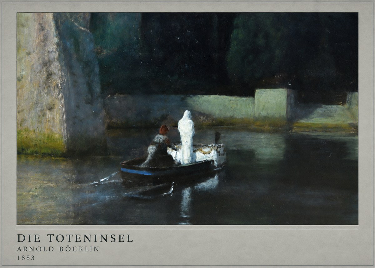 Arnold Böcklin Die Toteninsel IV No4 - Plakat