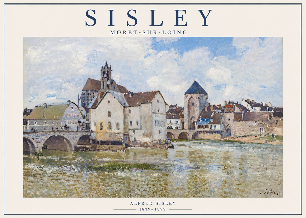 Sisley Moret-sur-loing No6 - Plakat