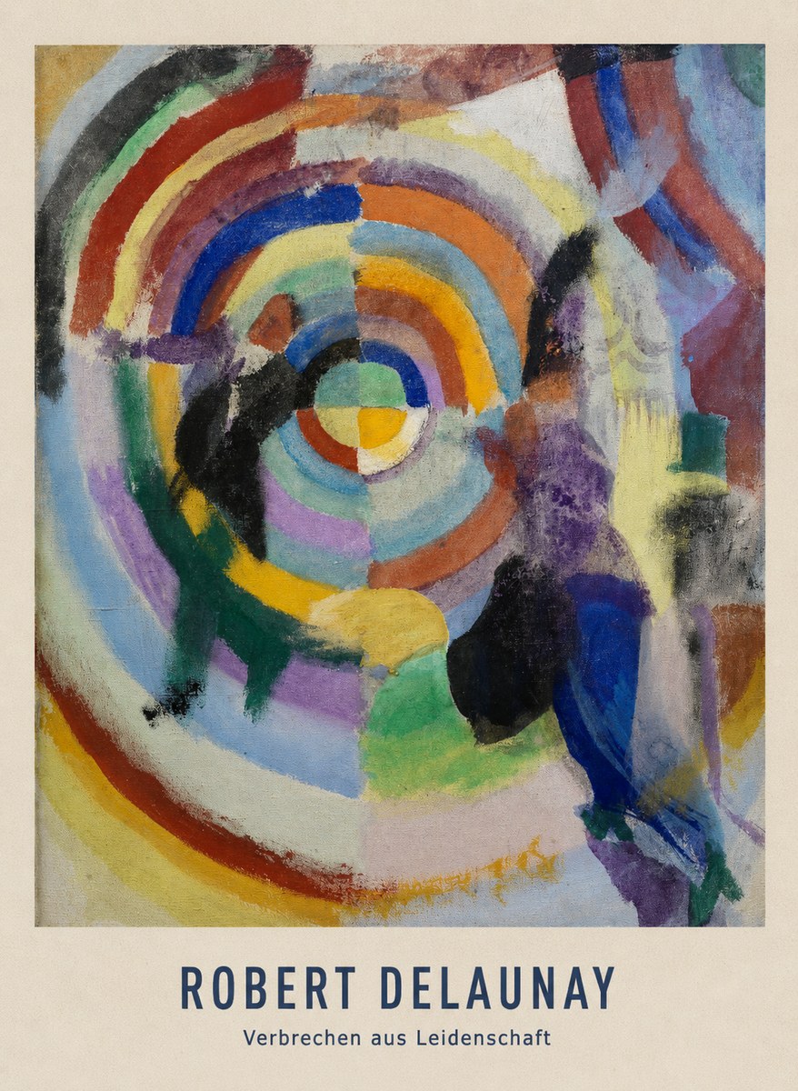 Robert Delaunay Verbrechen Aus Leidenschaft No4 - Plakat