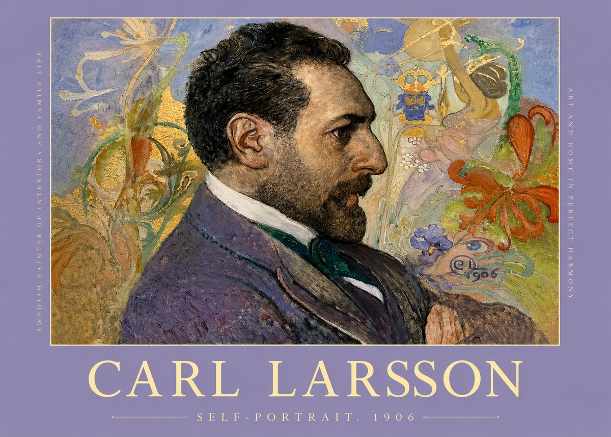 Carl Larsson Self-portrait. 1906 No2 - Plakat