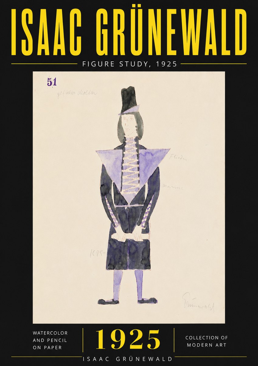 Isaac Grünewald Figure Study, 1925 No6 - Plakat