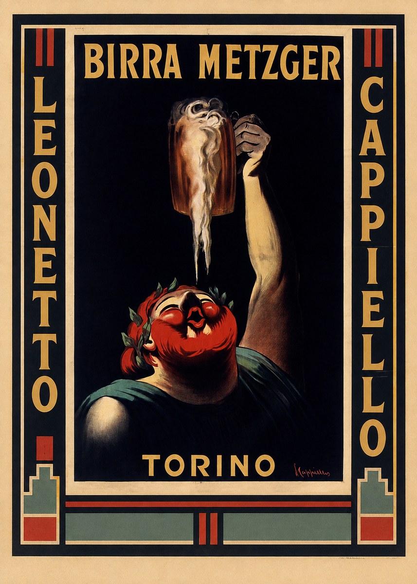 Leonetto Cappiello Birra Metzger No2 - Plakat