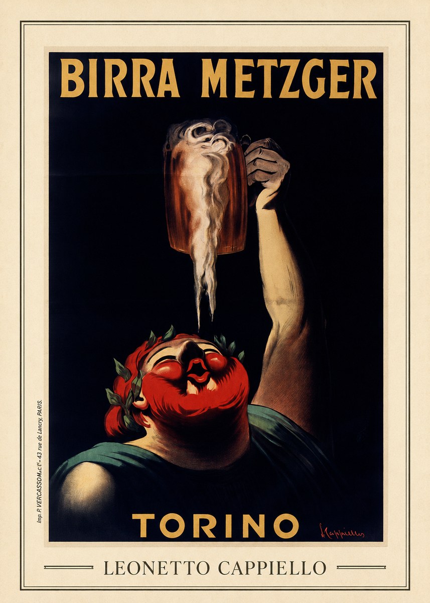 Leonetto Cappiello Birra Metzger No3 - Plakat