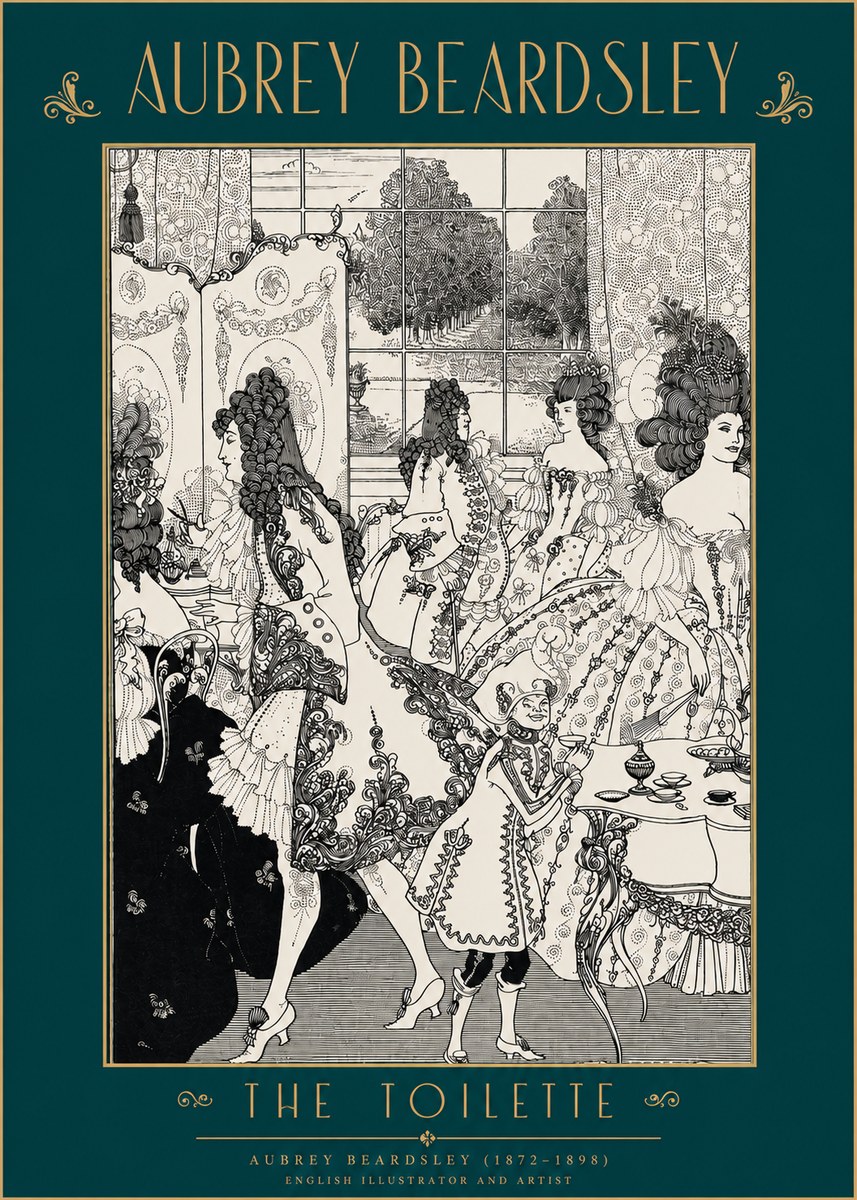 Aubrey Beardsley The Toilette No2 - Plakat