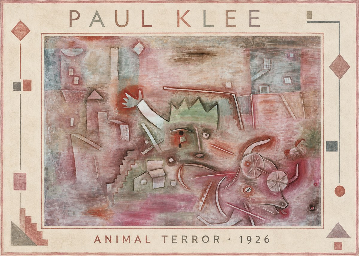 Paul Klee Animal Terror No1 - Plakat