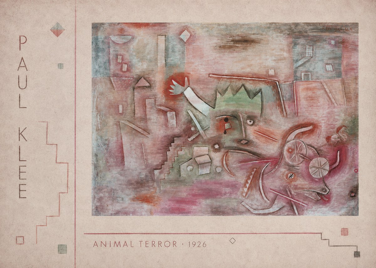 Paul Klee Animal Terror No2 - Plakat