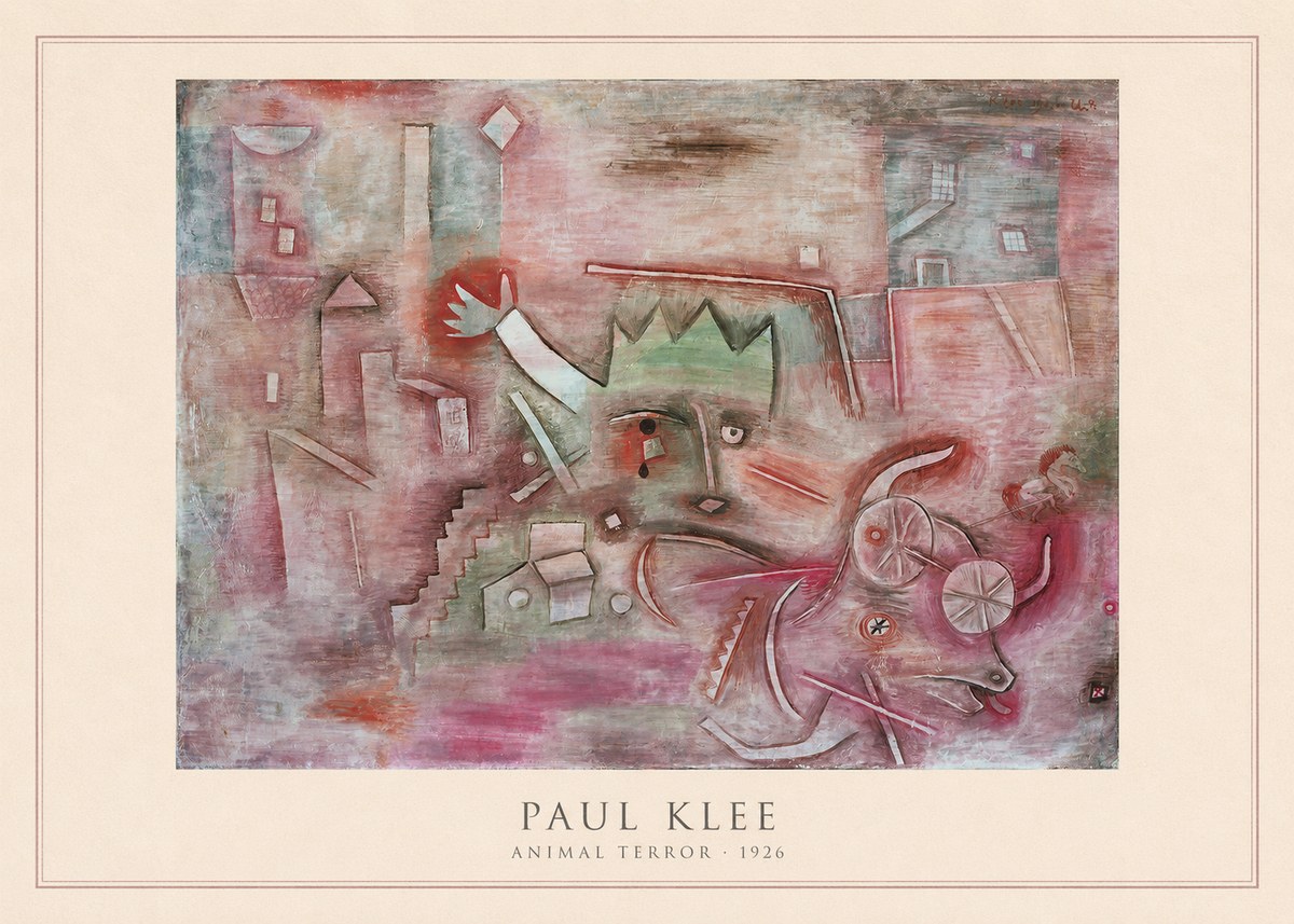 Paul Klee Animal Terror No4 - Plakat