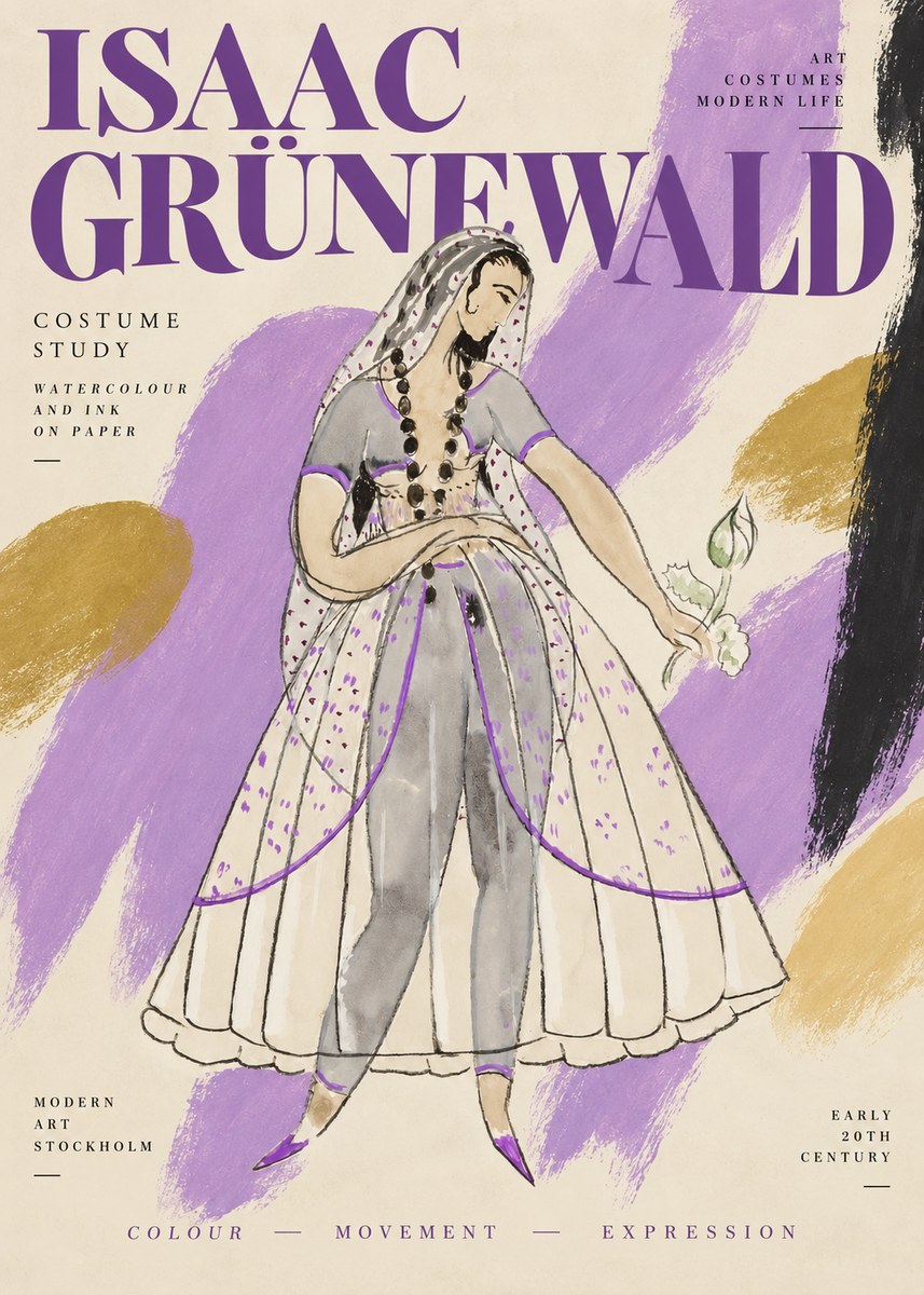 Isaac Grünewald Costume Study IV No2 - Plakat