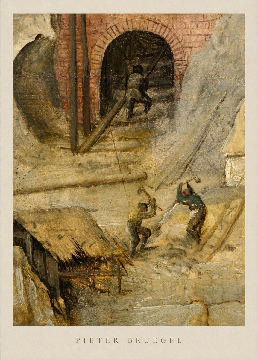 Pieter Bruegel The Miners No5 - Plakat