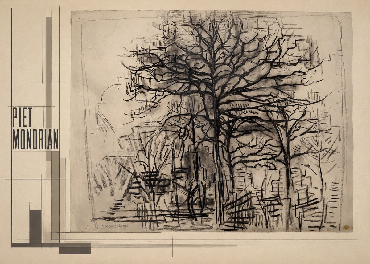 Piet Mondrian The Tree No2 - Plakat