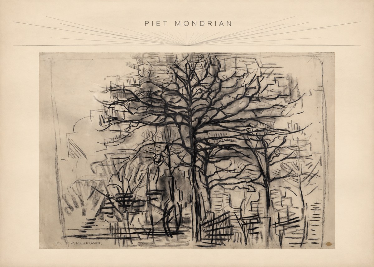 Piet Mondrian The Tree No3 - Plakat